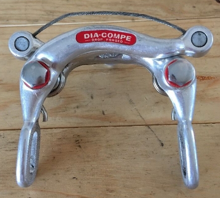 DIA-COMPE DC610-N Silver Center Pull Brake Caliper Front  Vintage Bike 